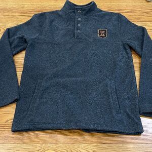 Ocean + Coast Realtree Gray Fleece Pullover w/ Camouflage Trim Size Medium